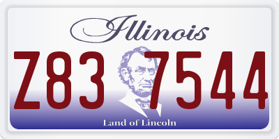 IL license plate Z837544