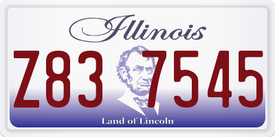 IL license plate Z837545