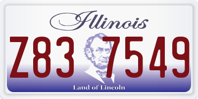 IL license plate Z837549