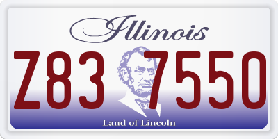 IL license plate Z837550