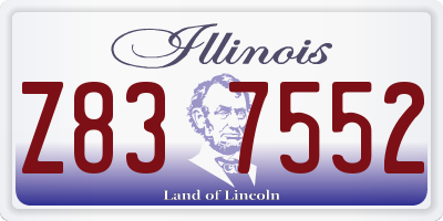 IL license plate Z837552