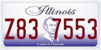 IL license plate Z837553