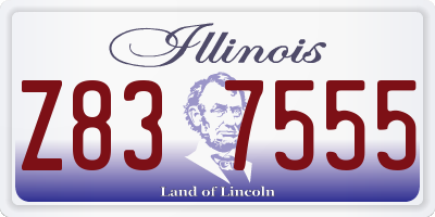 IL license plate Z837555