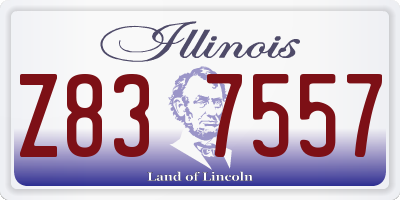 IL license plate Z837557