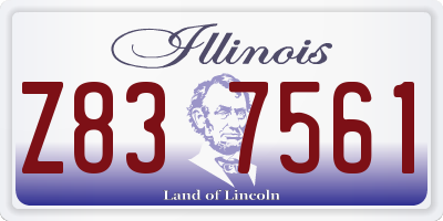 IL license plate Z837561
