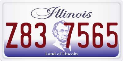 IL license plate Z837565
