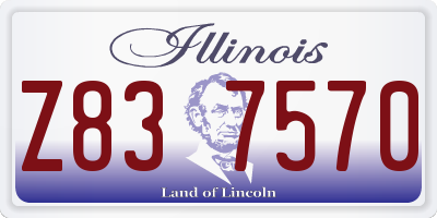 IL license plate Z837570
