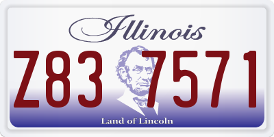 IL license plate Z837571