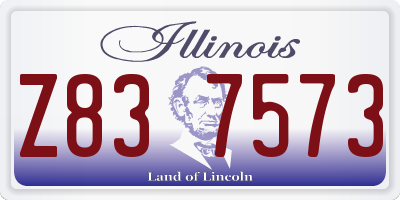 IL license plate Z837573