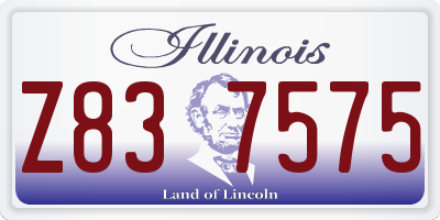 IL license plate Z837575