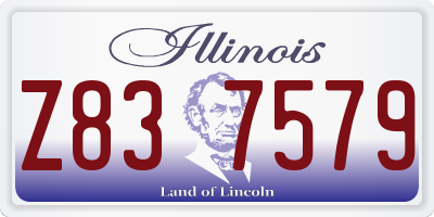 IL license plate Z837579