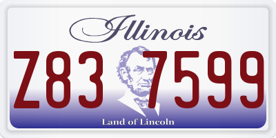 IL license plate Z837599