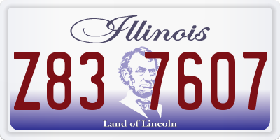 IL license plate Z837607
