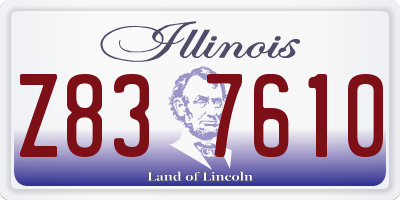 IL license plate Z837610