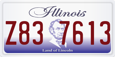 IL license plate Z837613