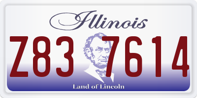 IL license plate Z837614