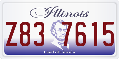 IL license plate Z837615