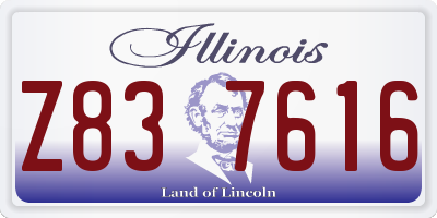IL license plate Z837616