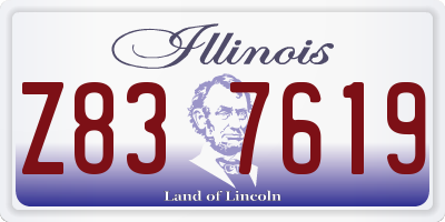 IL license plate Z837619