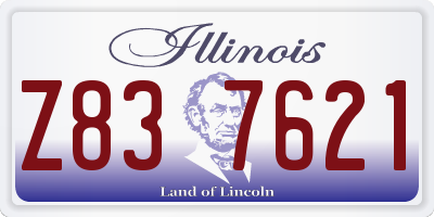 IL license plate Z837621