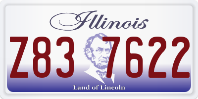 IL license plate Z837622