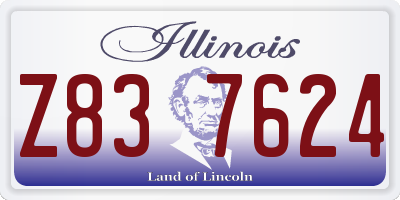 IL license plate Z837624