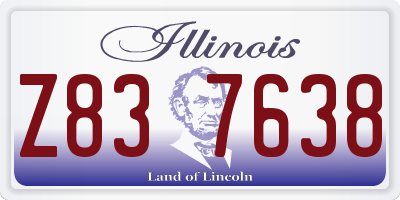 IL license plate Z837638