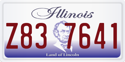IL license plate Z837641