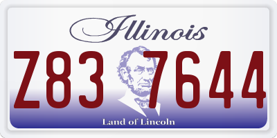 IL license plate Z837644