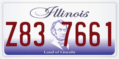 IL license plate Z837661