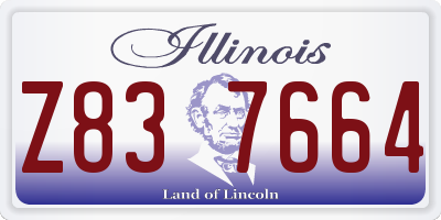 IL license plate Z837664