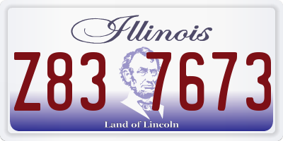 IL license plate Z837673