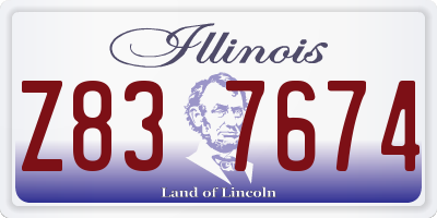 IL license plate Z837674