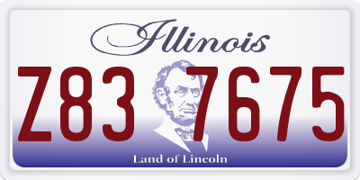 IL license plate Z837675