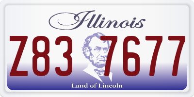 IL license plate Z837677