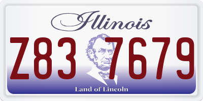 IL license plate Z837679