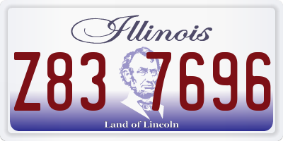 IL license plate Z837696