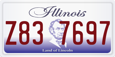 IL license plate Z837697