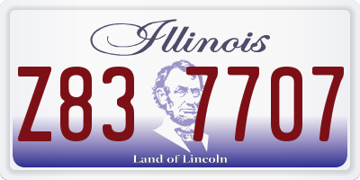 IL license plate Z837707
