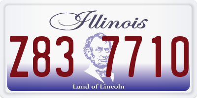 IL license plate Z837710