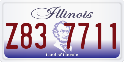 IL license plate Z837711