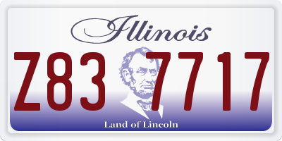 IL license plate Z837717