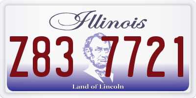 IL license plate Z837721
