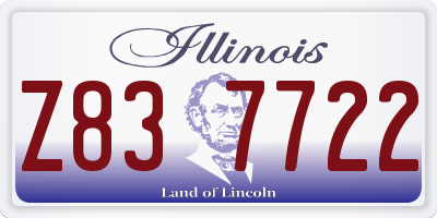 IL license plate Z837722