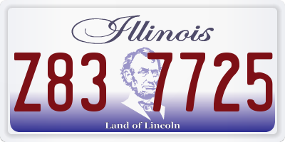 IL license plate Z837725