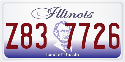 IL license plate Z837726
