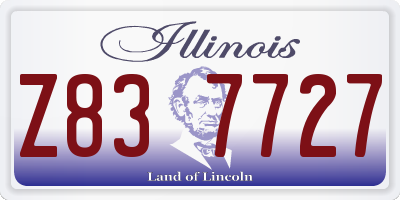 IL license plate Z837727
