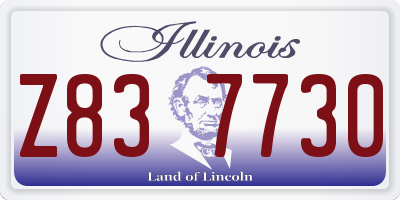 IL license plate Z837730