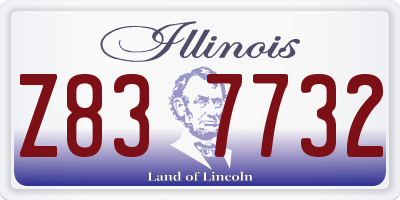 IL license plate Z837732