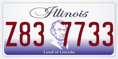 IL license plate Z837733